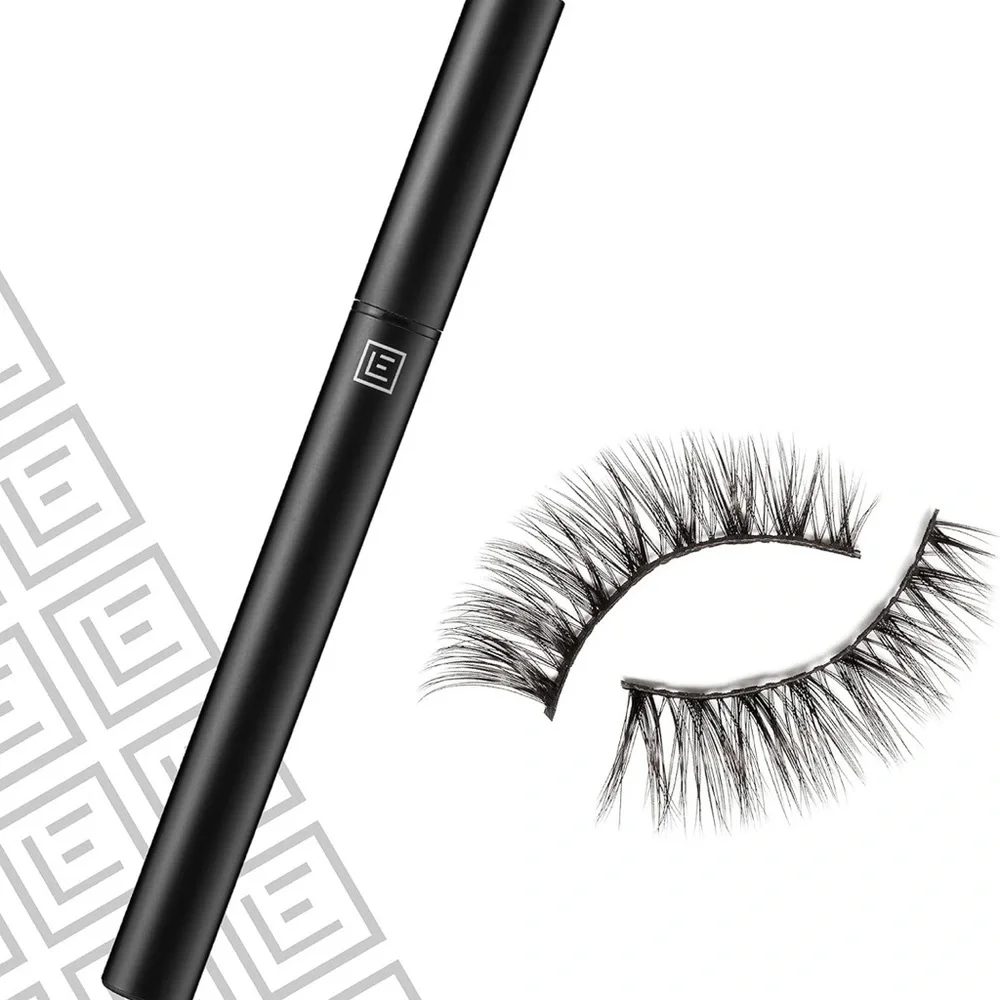 EYLURE LINE AND LASH W/ADHESIVE PEN AND FAUX MINK WISPY LASHES KIT NEW - Picture 3 of 5